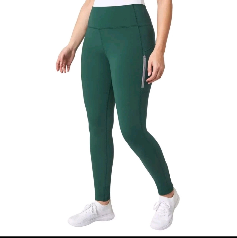 Mondetta Rain Forest Green Performance Luxury Double Side Zipper And Zipper Calf
